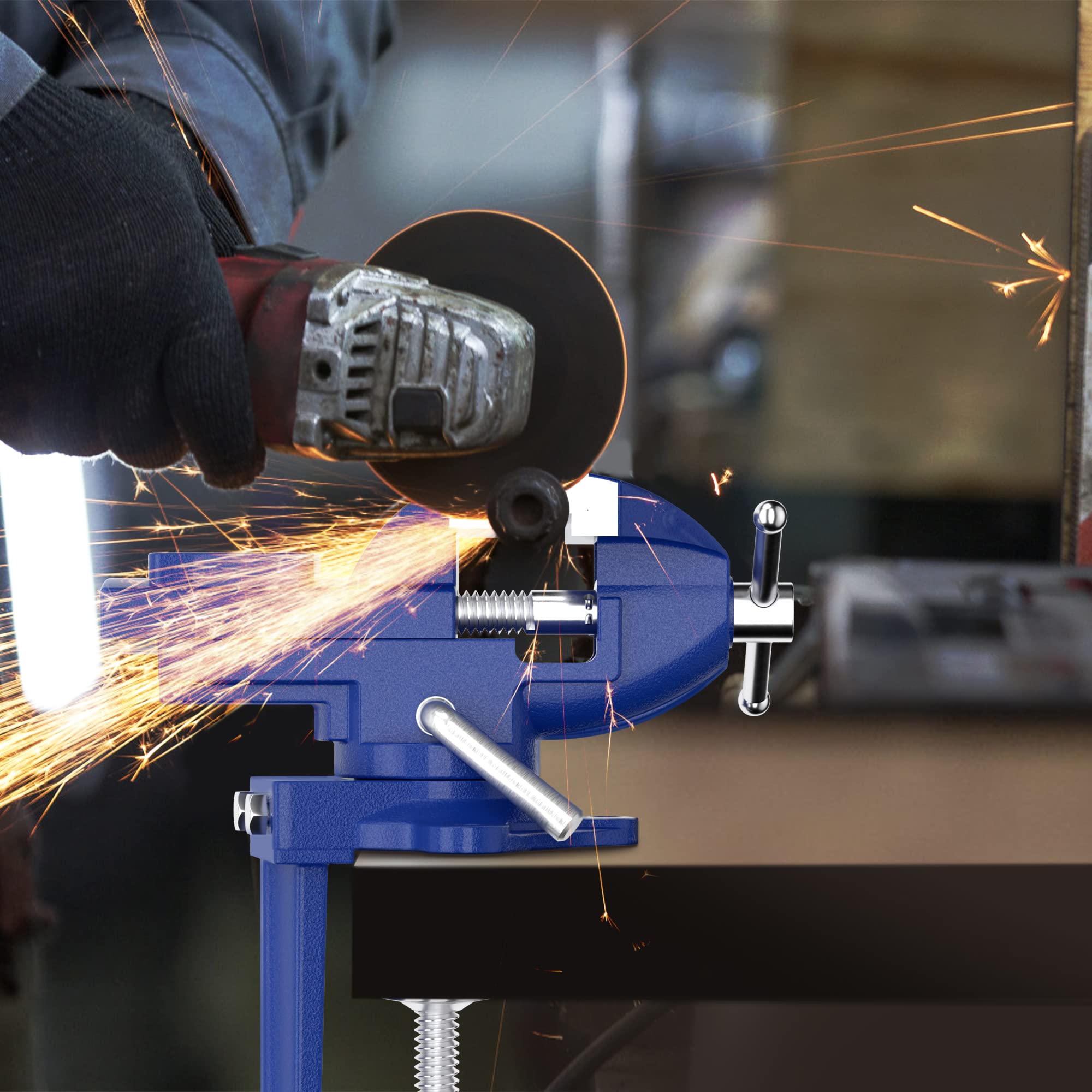 Shangyoyi cast steel construction provides durable performance and steady clamping.