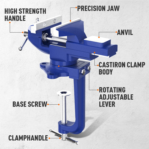 Shangyoyi compact vice is ideal for model making and electronics projects.