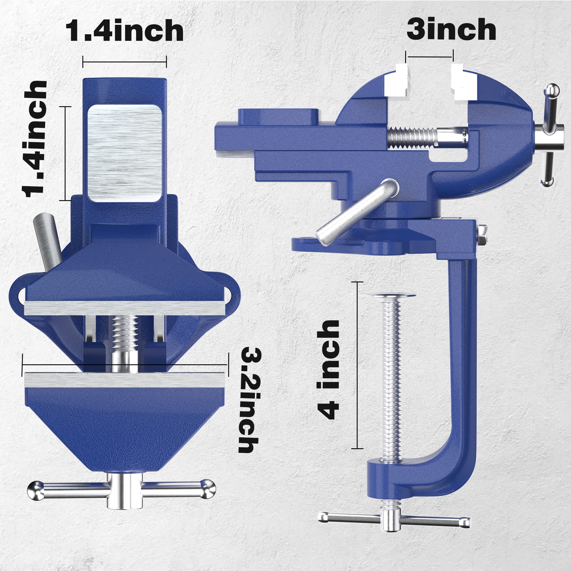 Shangyoyi non-slip jaws with textured surface grip small parts firmly.