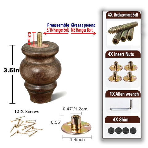 SHANJUE pre-drilled feet simplify replacement with minimal tools and downtime