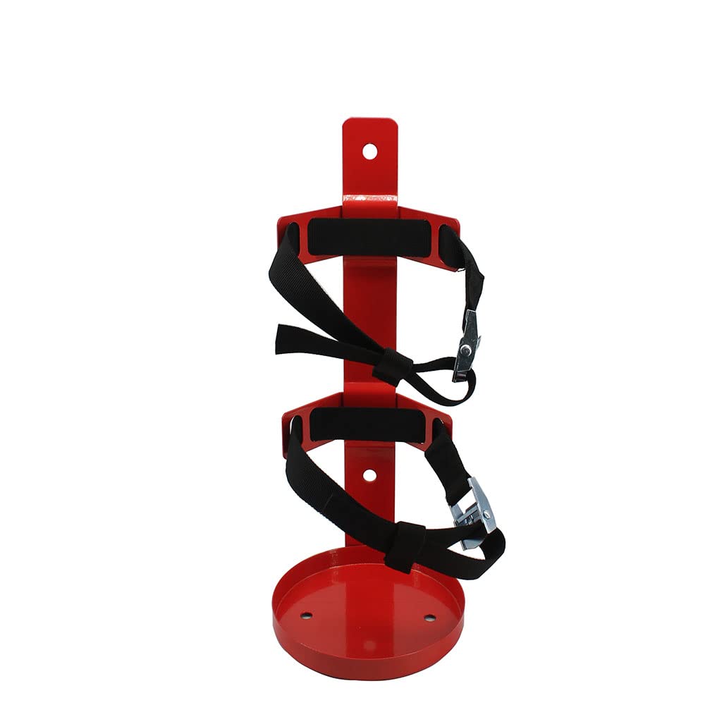 Shankala fire extinguisher bracket metal frame provides a secure wall mount.