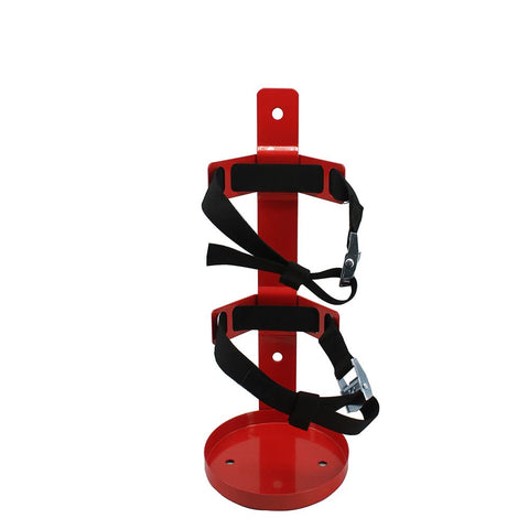 Shankala fire extinguisher bracket metal frame provides a secure wall mount.
