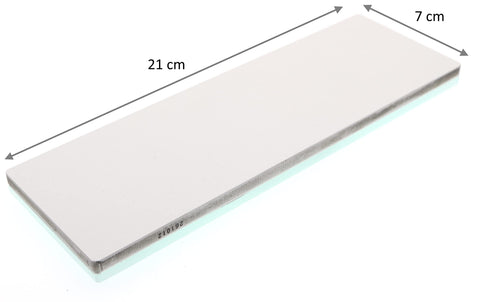 Shapton GlassStone 6000 close-up shows uniform ceramic abrasive for hard steels
