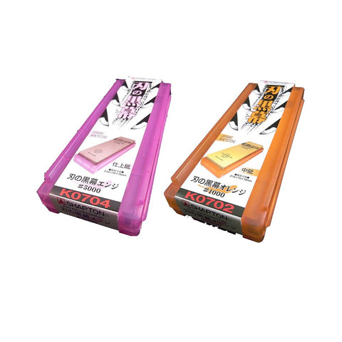 Shapton Ha No Kuromaku A-Set 1000-whetstone for quick edge restoration on kitchen knives