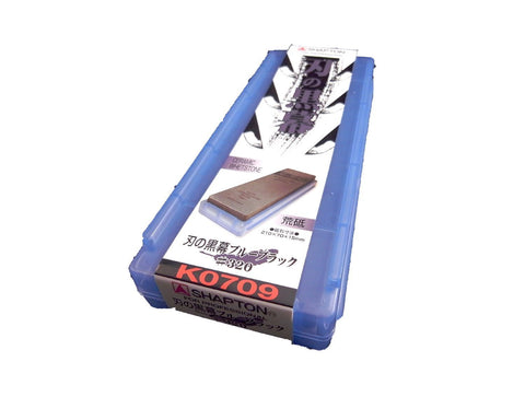 Shapton Ha No Kuromaku 1000 grit whetstone, medium sharpening precision.