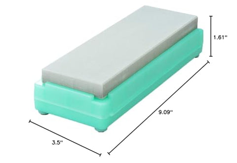 Shapton K0710 Melon 8000 whetstone assembly supports consistent sharpening progress.