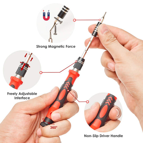 Sharden ergonomic non-slip handle provides comfortable grip during use.