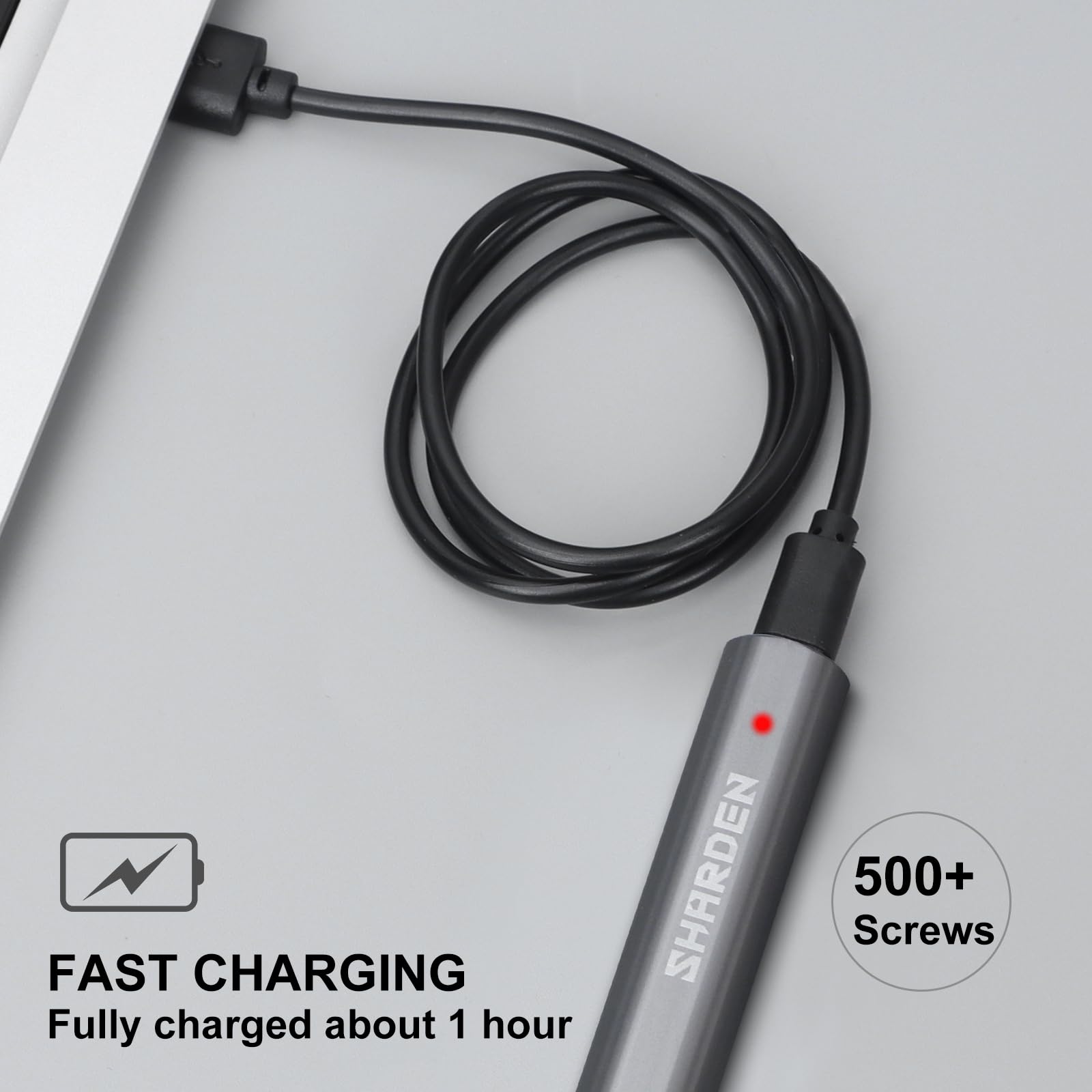 Sharden magnetizer tool and opening picks simplify gadget access.