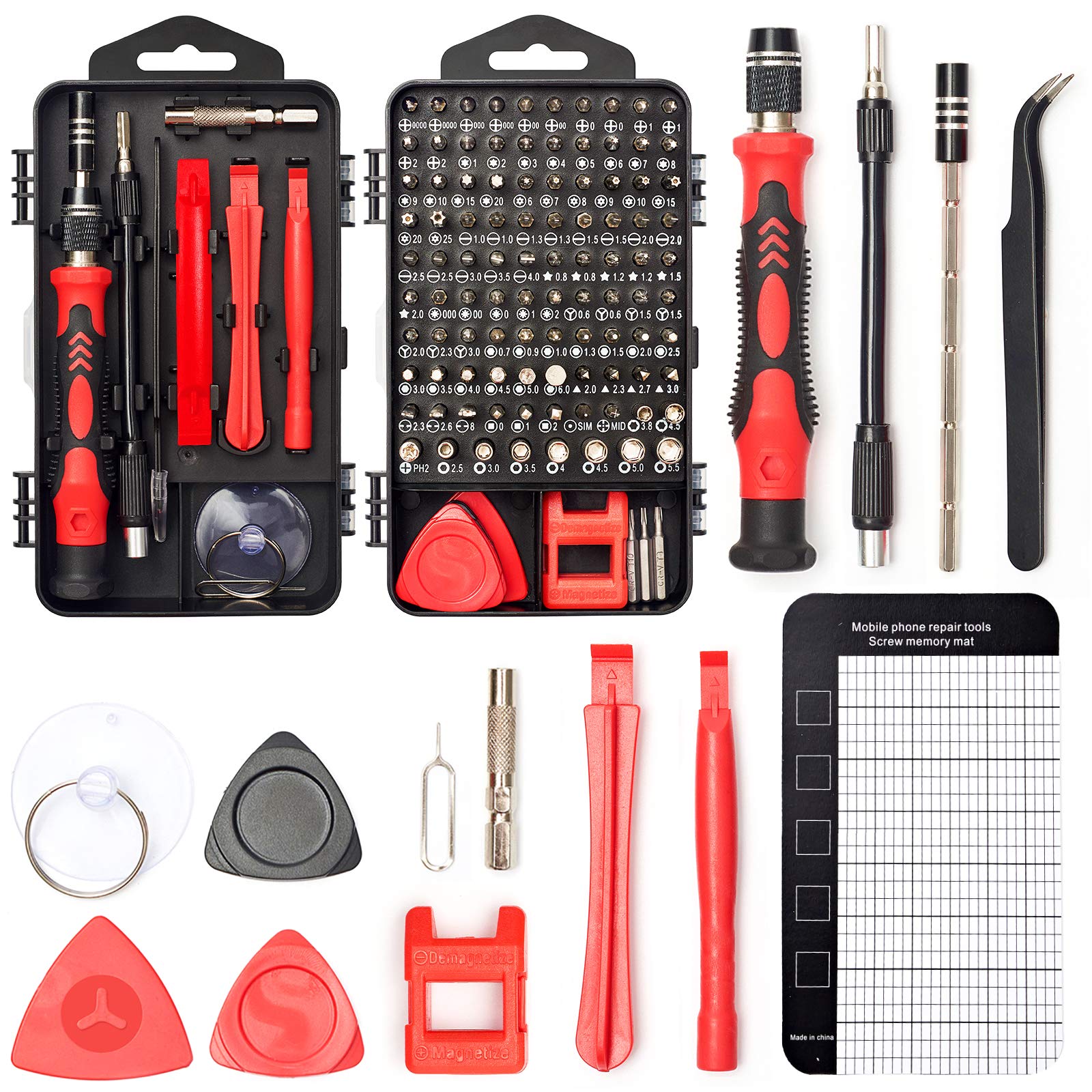 Sharden precision screwdriver set with case for organized electronics repair.