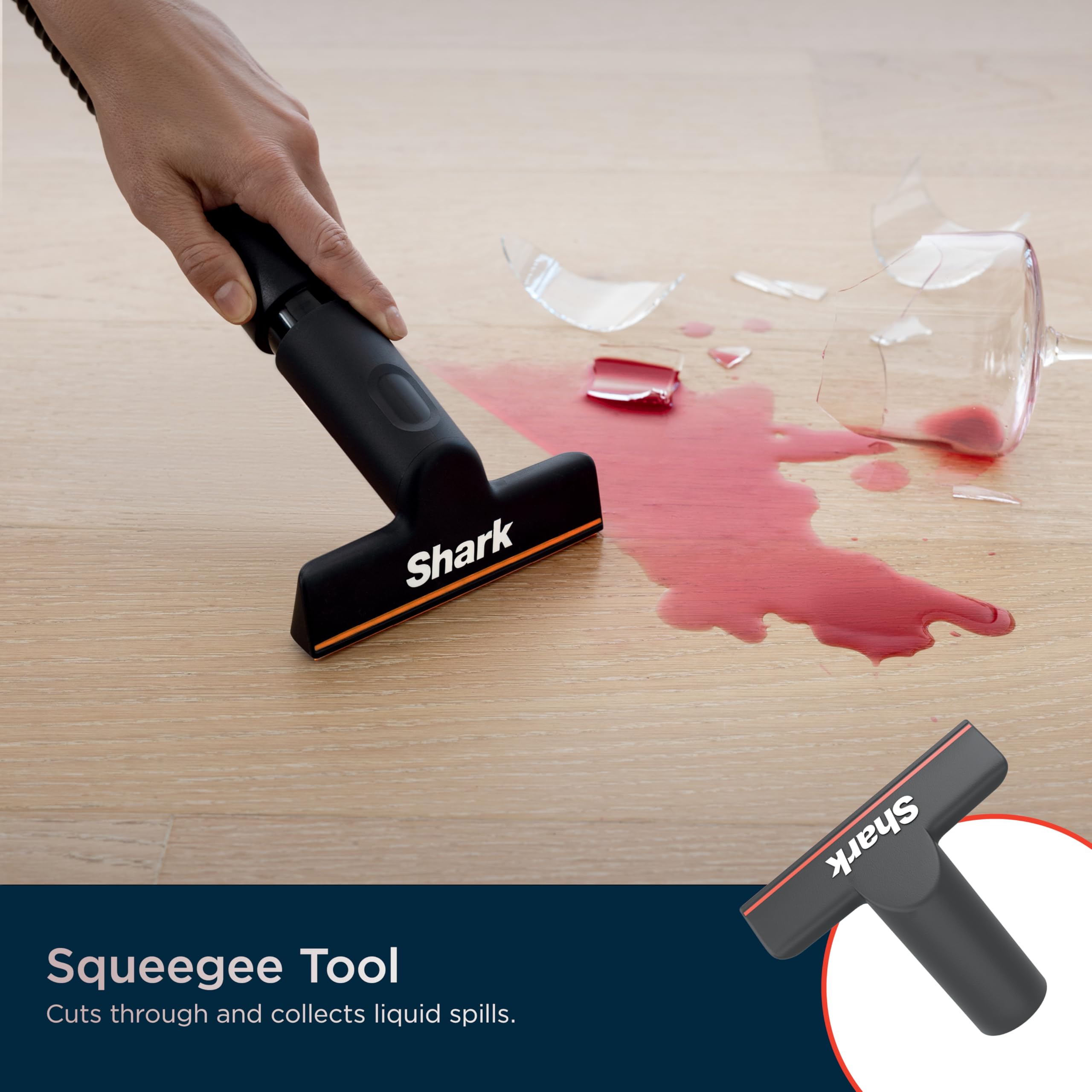 Shark MessMaster tackles a pet mess with strong suction.