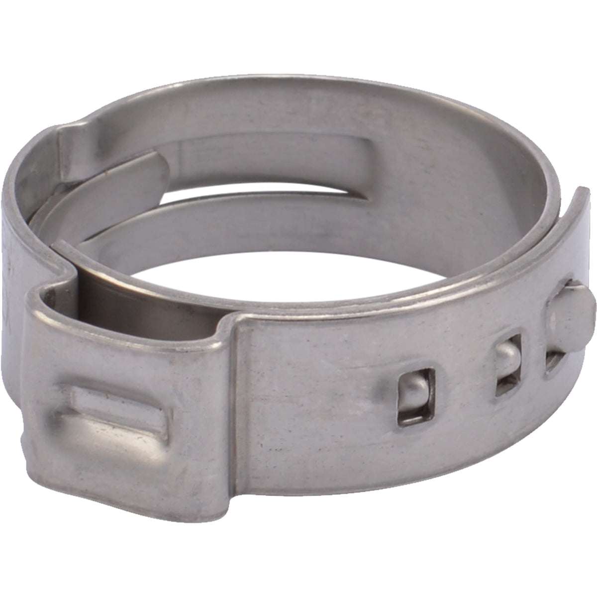 SharkBite 3/4-inch clamp ring close-up for durable PEX connections.