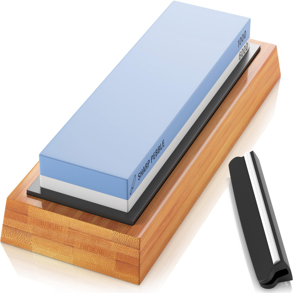 Sharp Pebble 1000 grit side for fast initial sharpening of kitchen knives