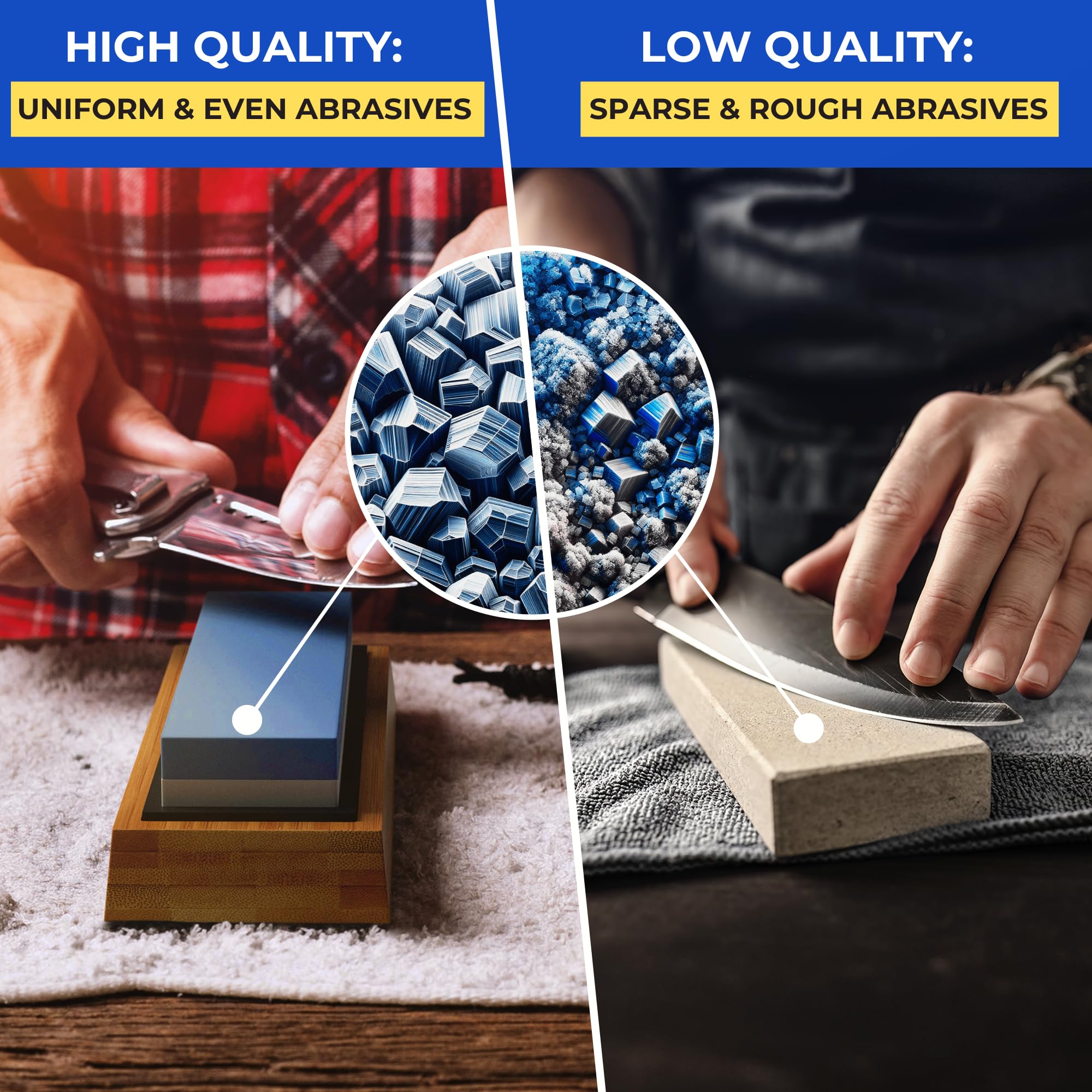 Sharp Pebble angle guide helps maintain a precise sharpening angle