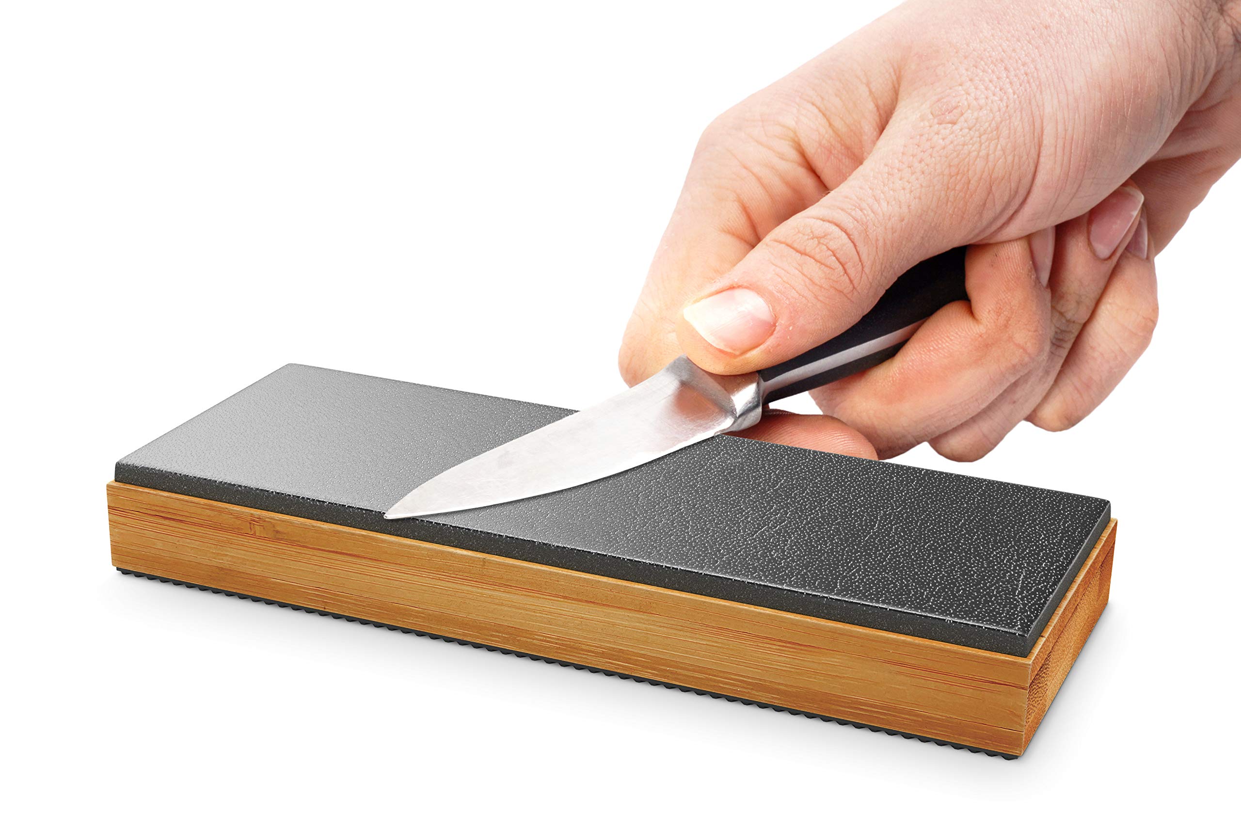 Included eBook guide from Sharp Pebble for sharpening tips.