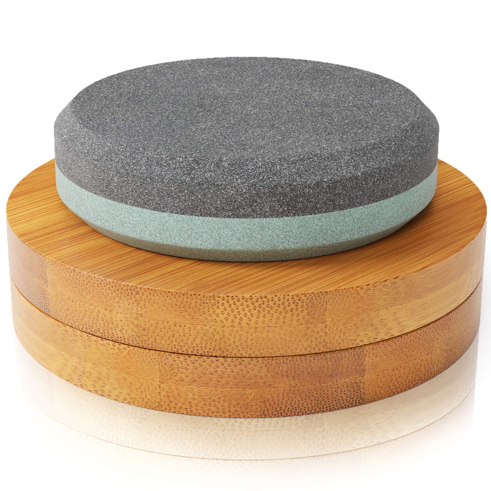 Sharp Pebble puck ax sharpening for safer, sharper cutting