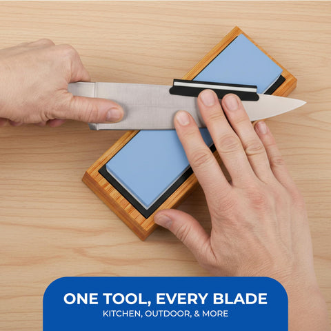 Sharp Pebble water-only sharpening without oils required