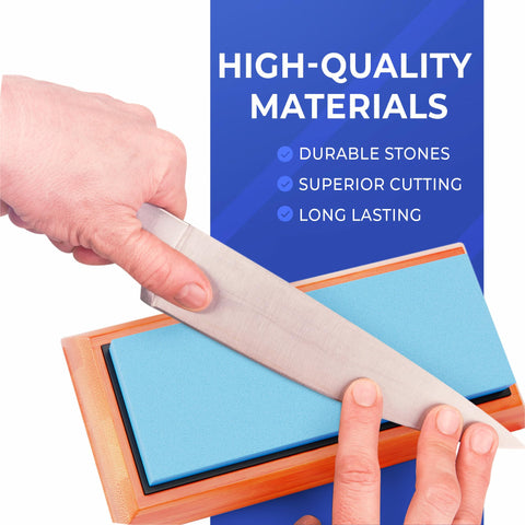 Sharp Pebble whetstone flattener maintains flat surfaces for consistent razor-like edges.