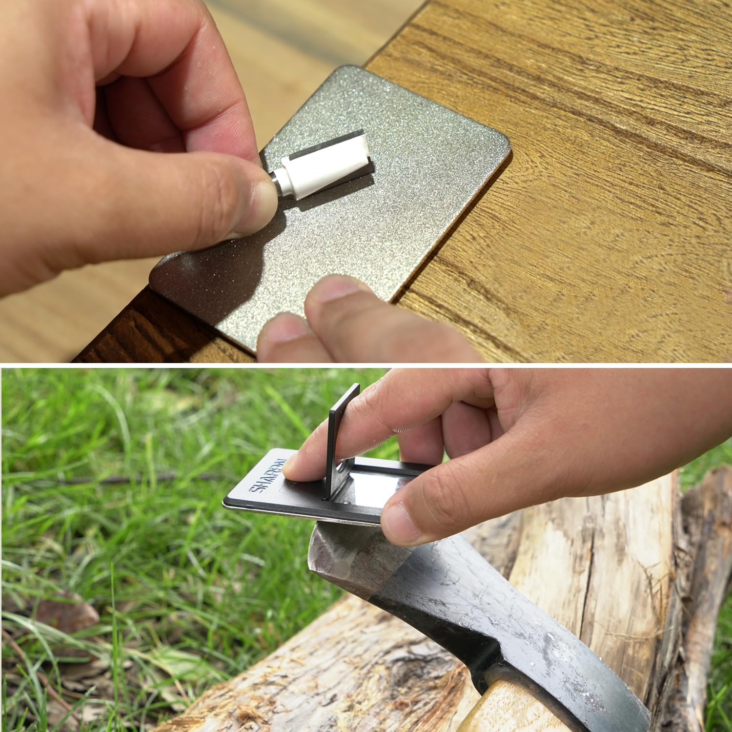 SHARPAL 116N with storage pouch enables portable sharpening on the go.