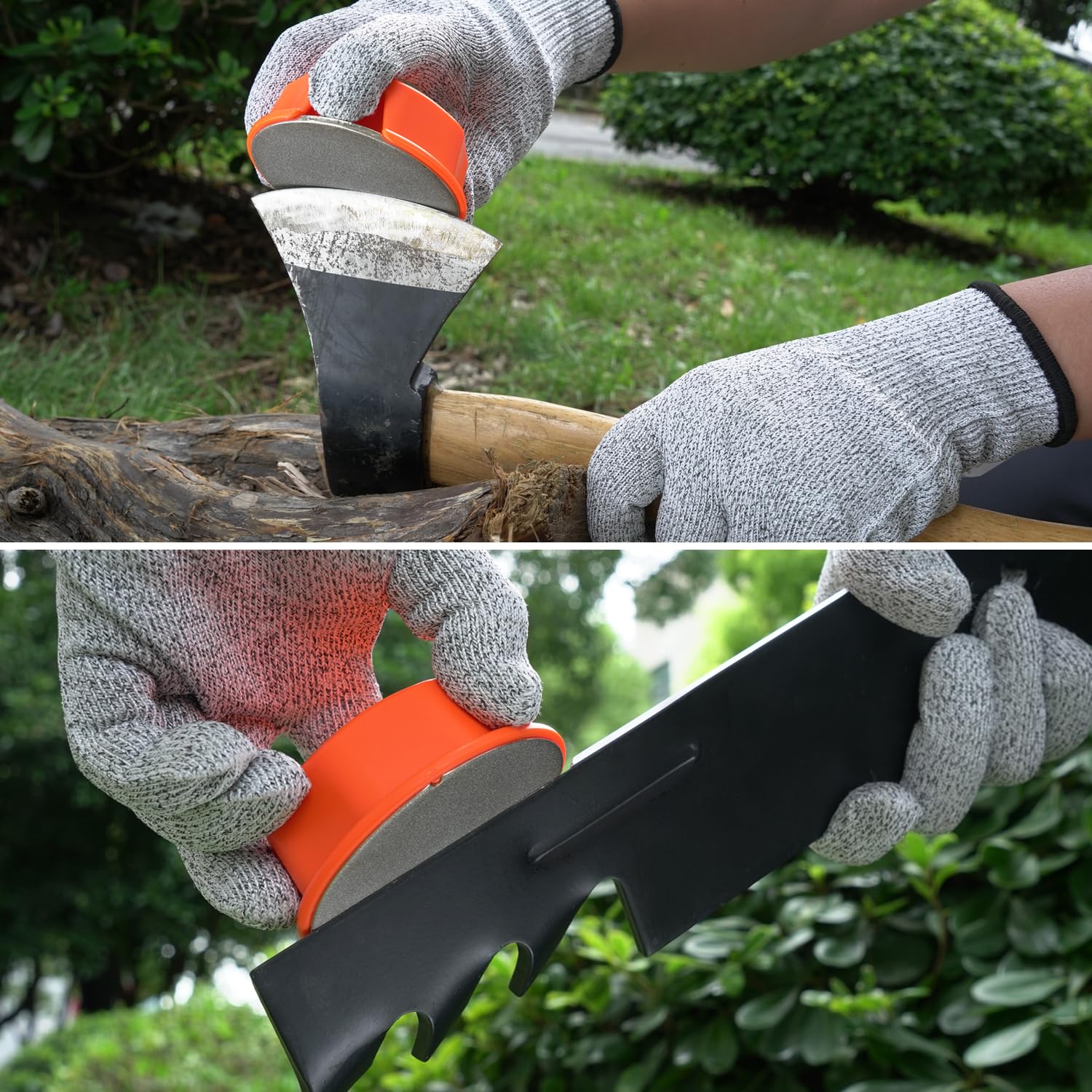 SHARPAL 216N compact sharpener with ergonomic handle for secure grip.