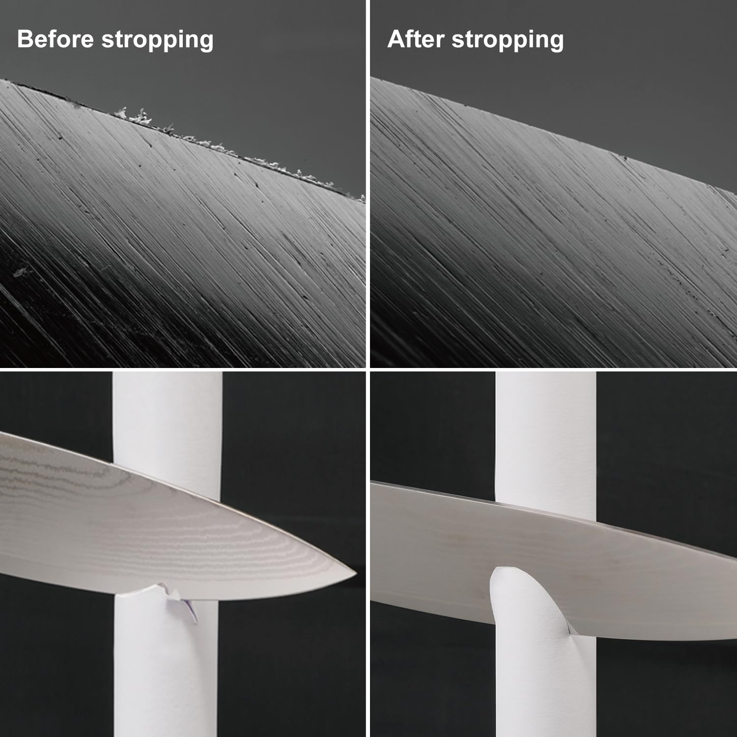 4-angle guide helps consistent sharpening across blades.