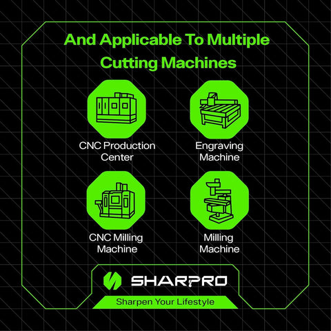 SHARPRO 1/16 router bit ideal for plunge operations and precise cuts