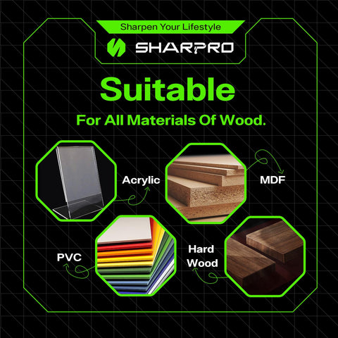 SHARPRO router bit in protective case protecting flutes during storage.