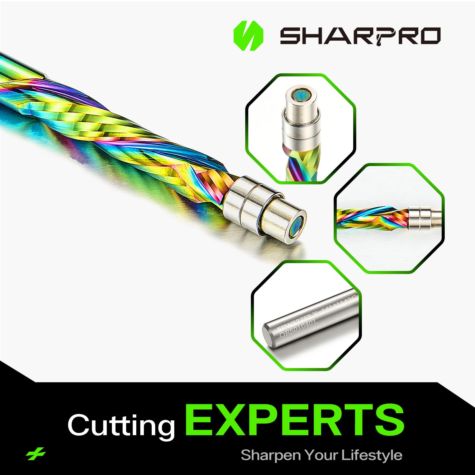 SHARPRO extra-long coated carbide bit delivers durable, heat-efficient cuts.