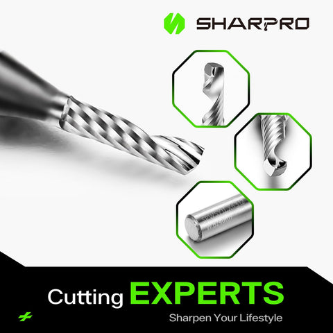 Packaging image highlighting SHARPRO quality control and serial codes
