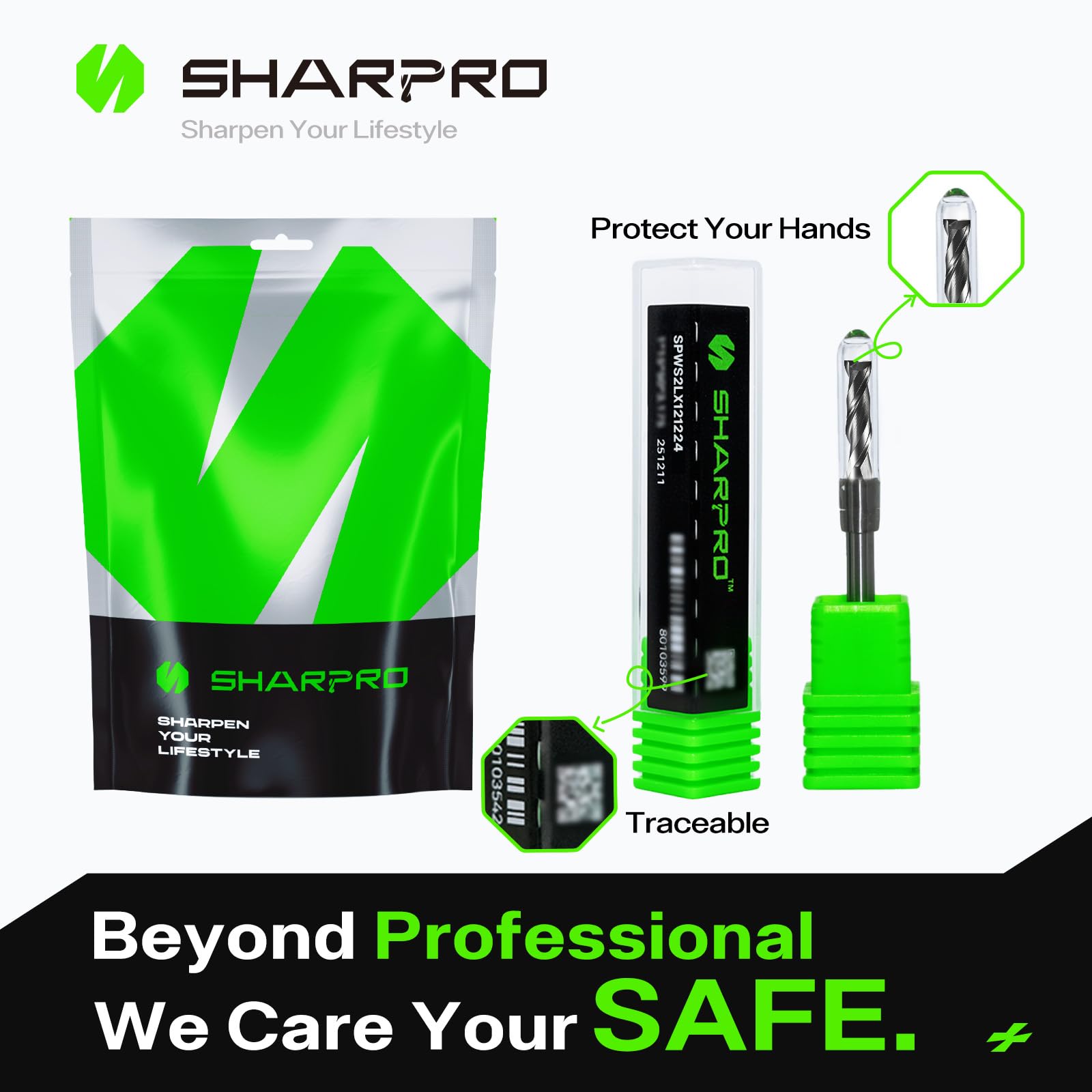SHARPRO Spiral Upcut Router Bit hardwood cut test shows clean surfaces