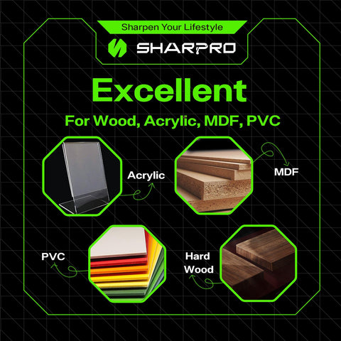 SHARPRO Spiral Upcut Router Bit surface finish for ultra-smooth results