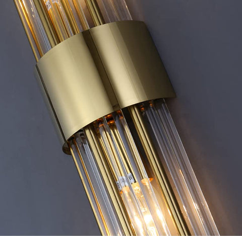 Shawnkey master bathroom setup shows two sconces glow over a large mirror