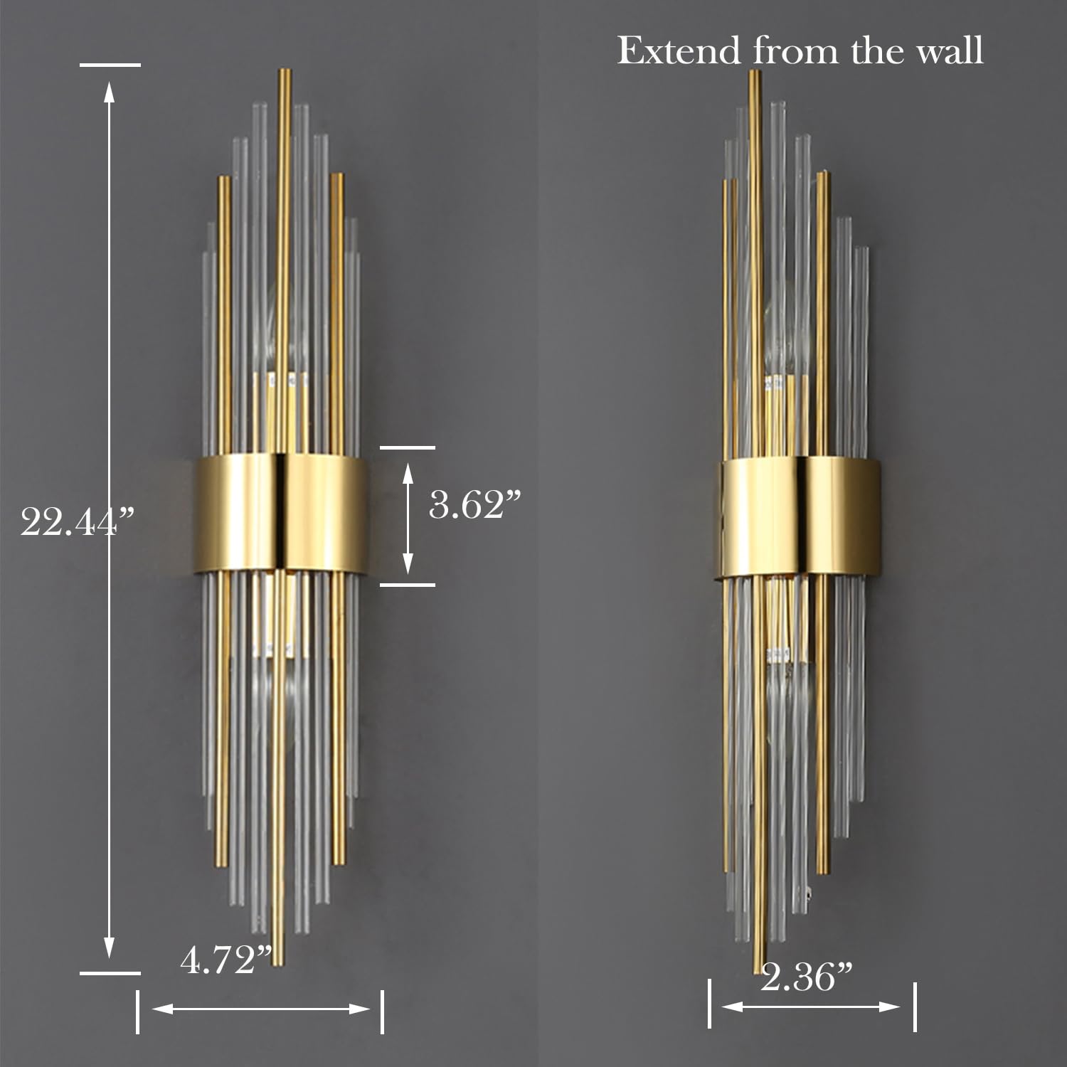 Shawnkey vanity light hardware included ensures quick, secure above-mirror installation