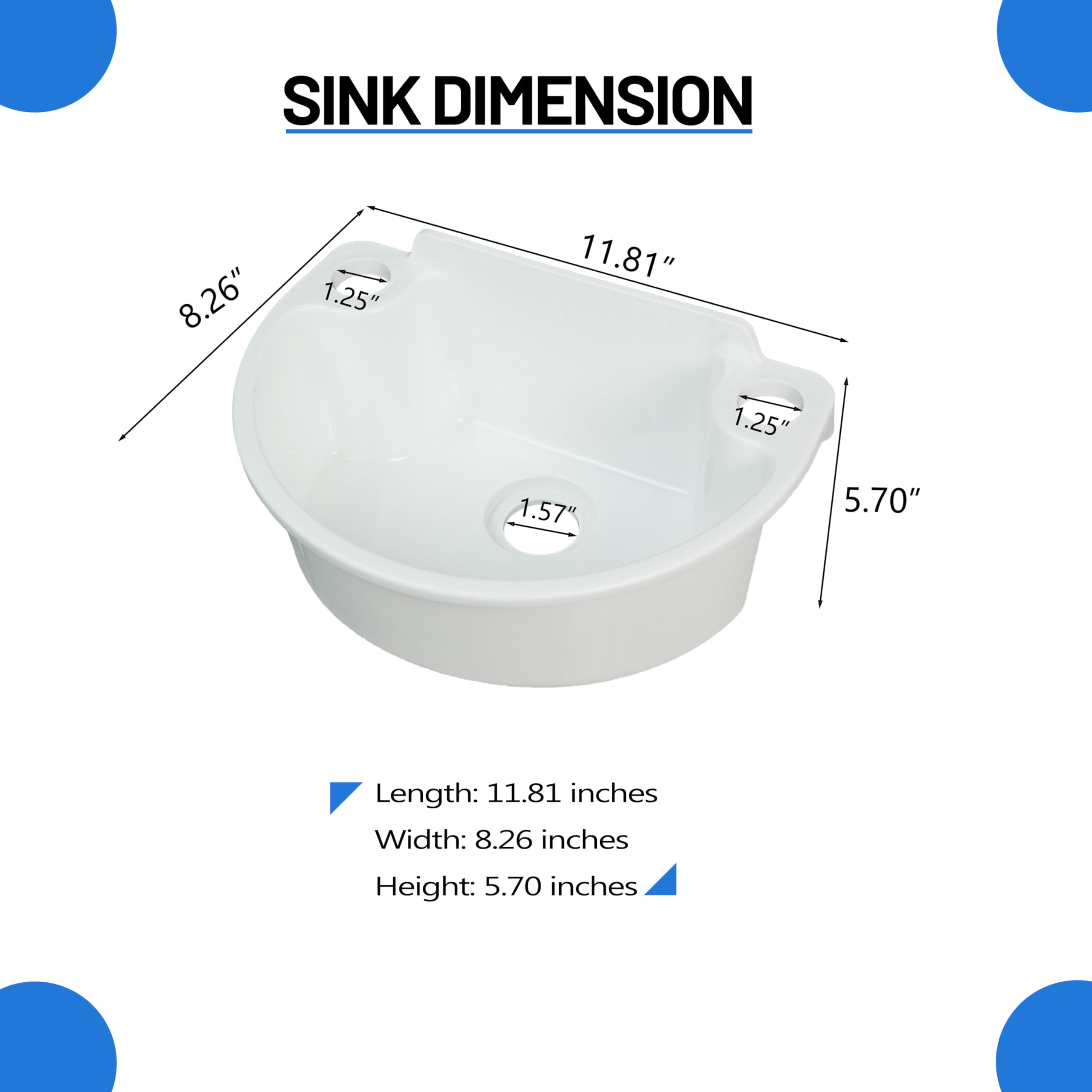 shawoo faucet hole 1-26 inch accommodates flexible placement