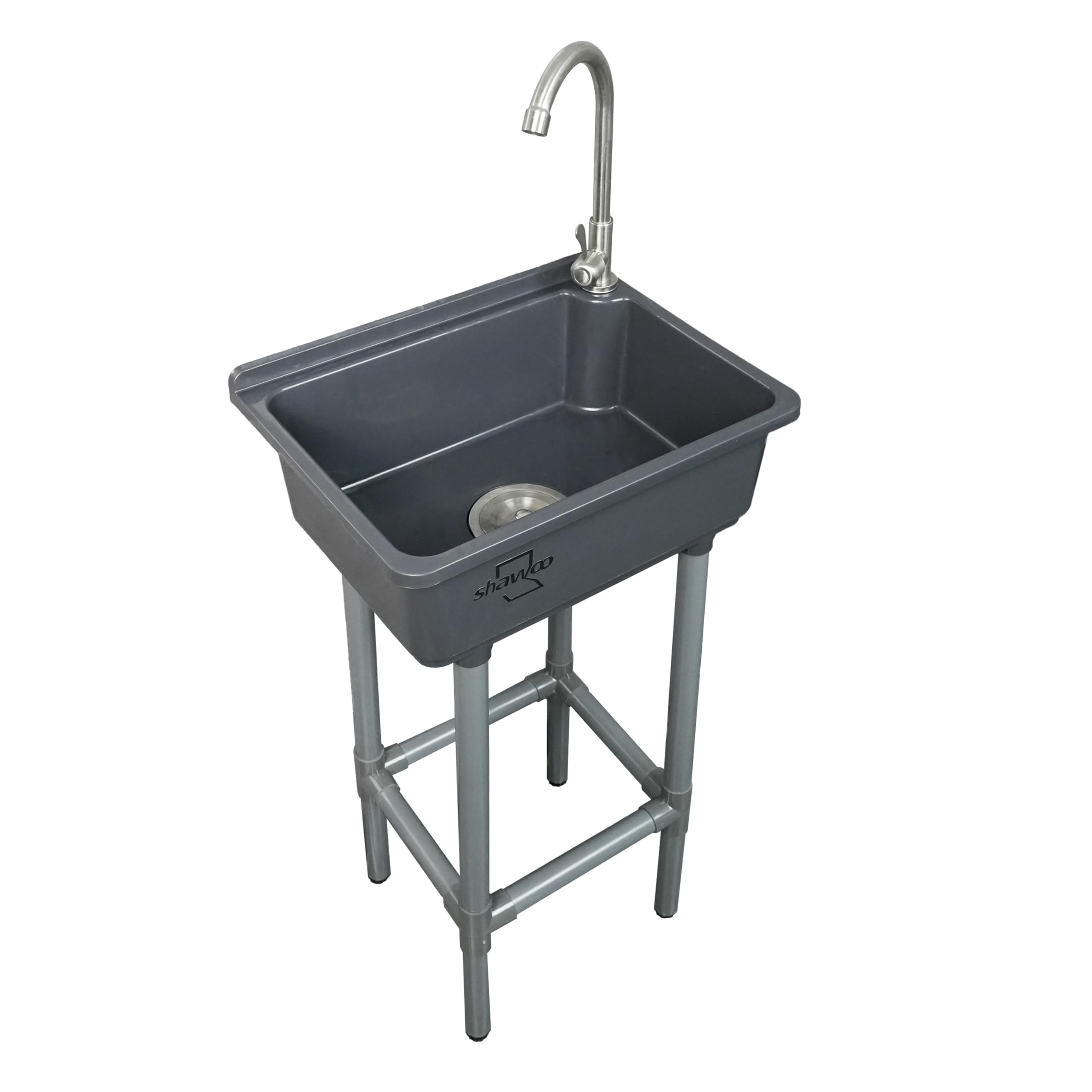 shawoo freestanding sink front view for versatile laundry and utility tasks