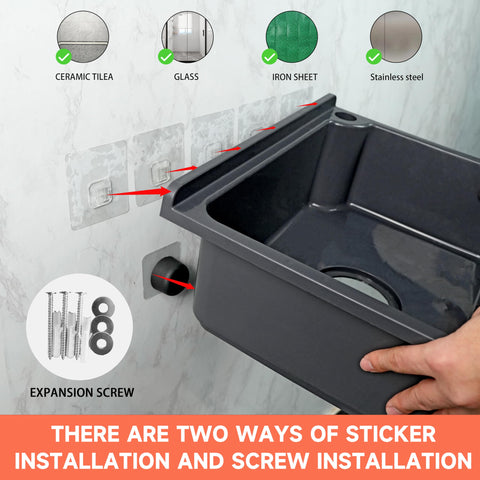 shawoo grey sink suited for home, dorm, garage use