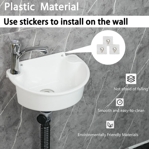 shawoo rv sink with no-drill adhesive shown on a smooth surface