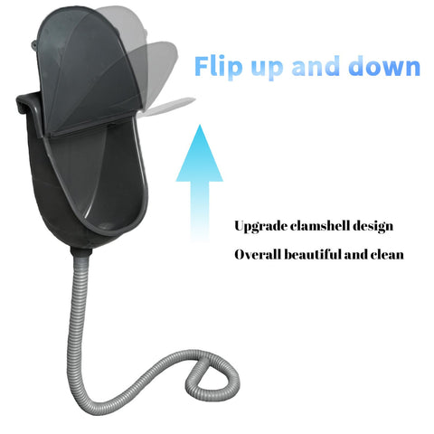 Shawoo urinal with flush interface enables easy water connection.