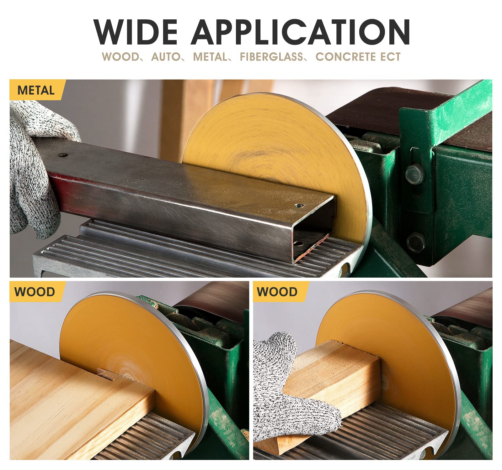 Shawya 80-grit disc suitable for drywall, fiberglass, and plastics prep