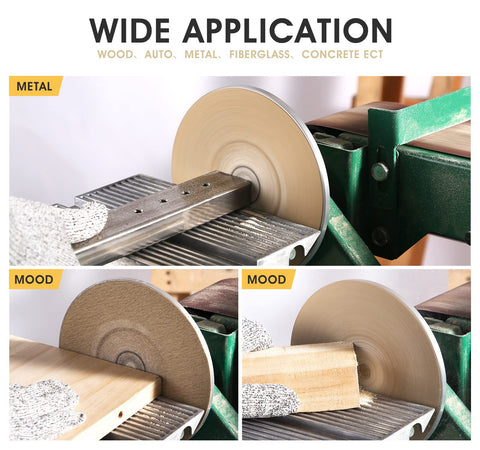 Shawya durable aluminum-oxide disc resists clogging for efficient edge and contour work