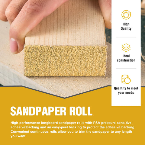Shawya longboard sandpaper in hand sanding setup in workshop