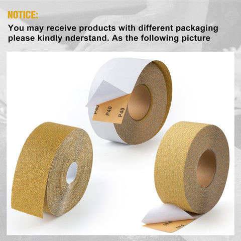 Shawya longboard sandpaper 20-yard roll packaging with protective liner