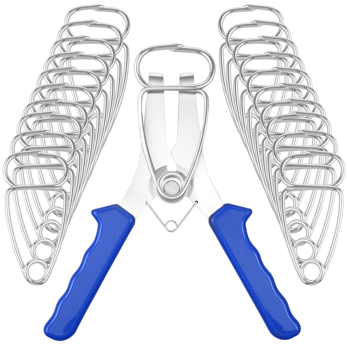 SHCJINGK spring-loaded pliers with ergonomic grips for easy, stable clamping.