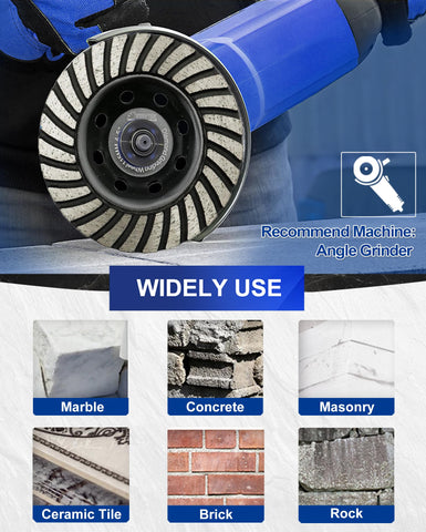 SHDIATOOL brick and masonry grinding cup wheel delivers consistent cuts.