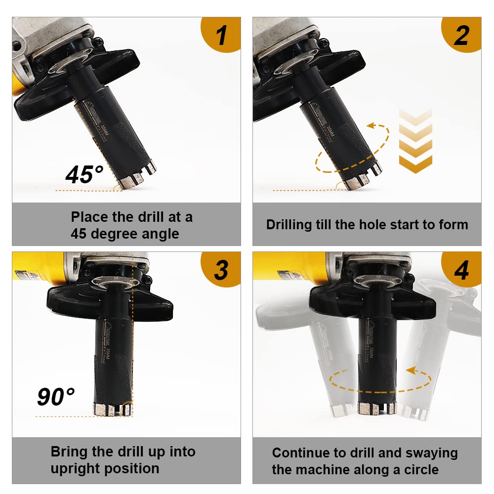 SHDIATOOL 5-8-11 thread compatible with common grinders and adapters.
