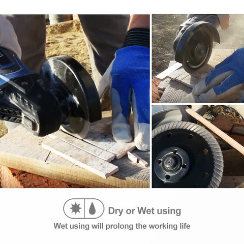 SHDIATOOL diamond turbo blade slices ceramic tiles smoothly with minimal chipping.
