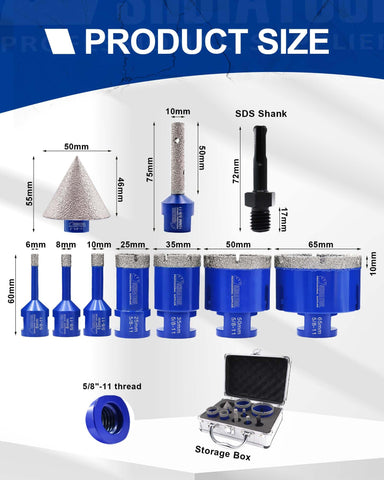 SHDIATOOL milling bit 10mm for accurate edge finishing