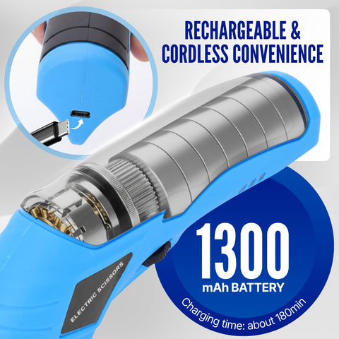 Shearva cordless electric scissors cutting fabric for sewing and crafts