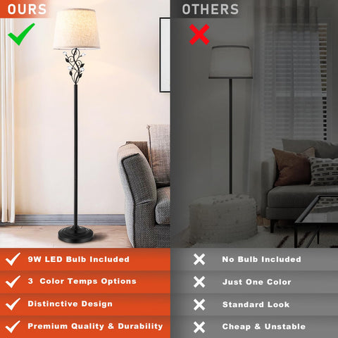 Sheeta floor lamp offers three-color temperatures for versatile lighting