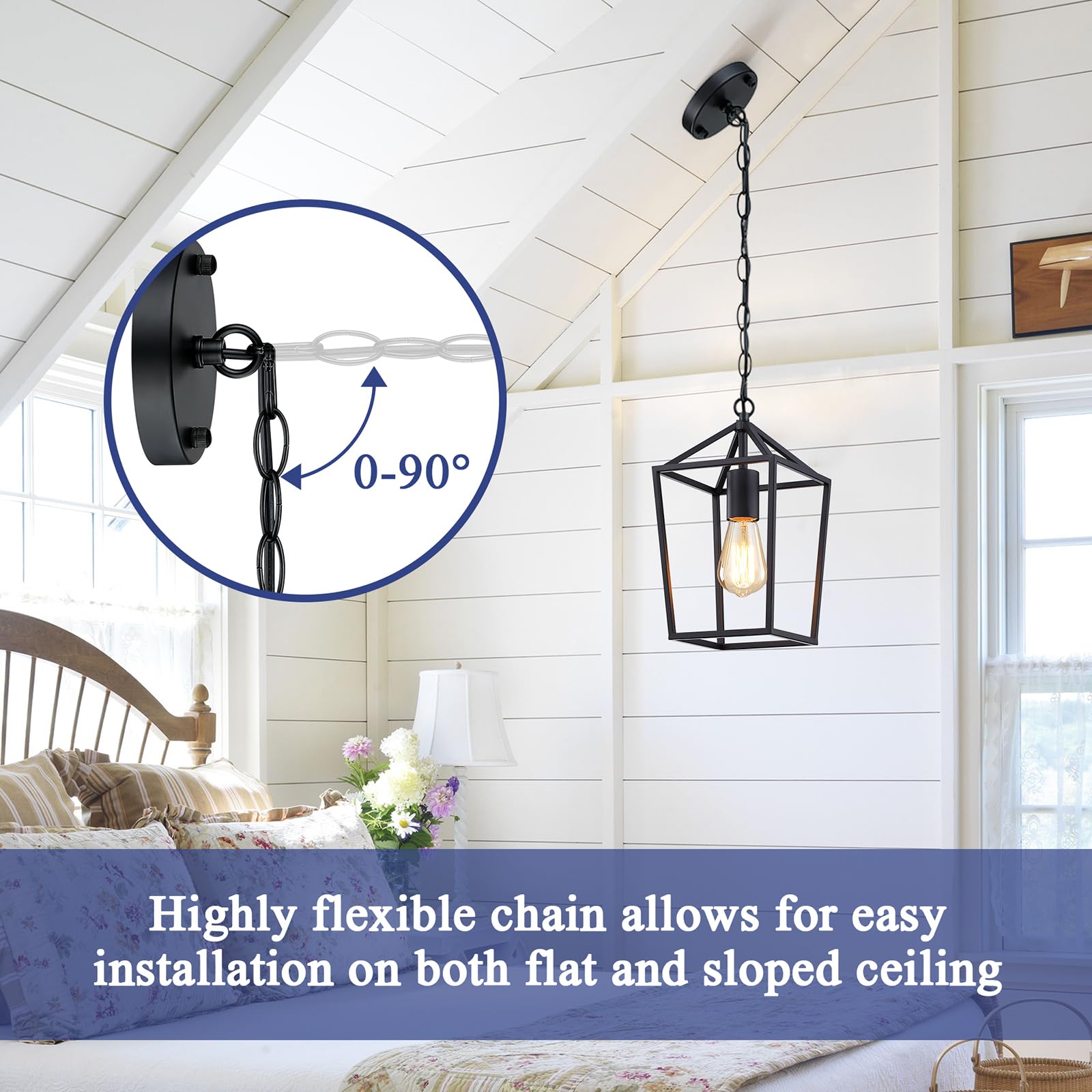 Sheetea entryway pendant light adds welcoming rustic-modern vibe