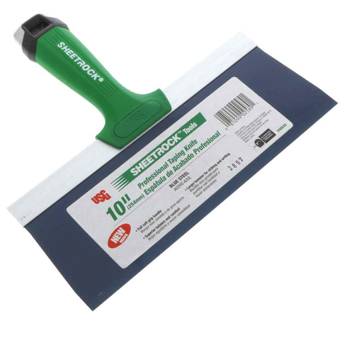 Sheetrock Pro Series blue steel drywall knife, 10-inch, ideal for mid-size joints